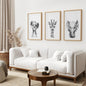 Black and White Jungle Animal Baby Room Decor