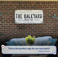 Family Patio Sign