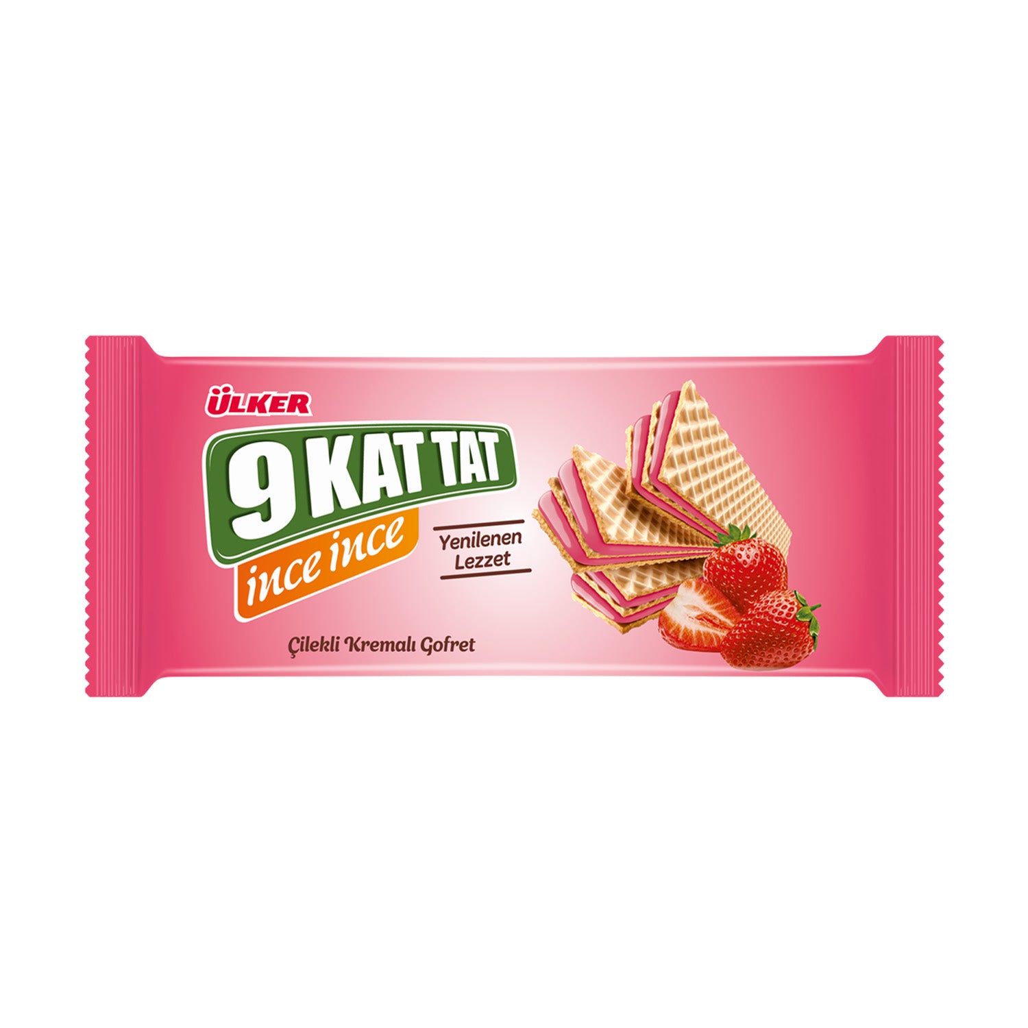 Ulker 9 Kat  Strawberry Thin Wafers 114G