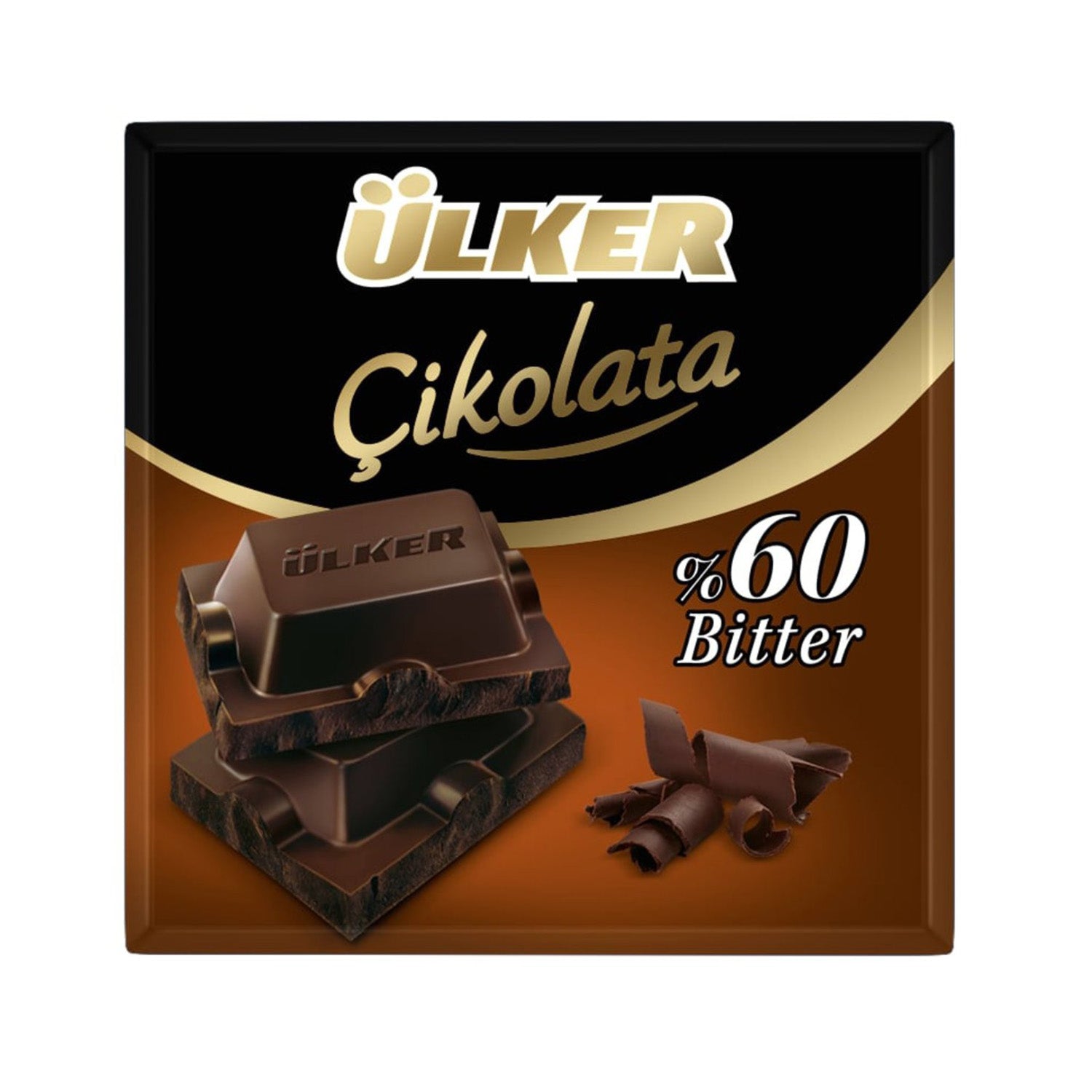 Ulker Choco Bitter Chocolate Square 60% 60G