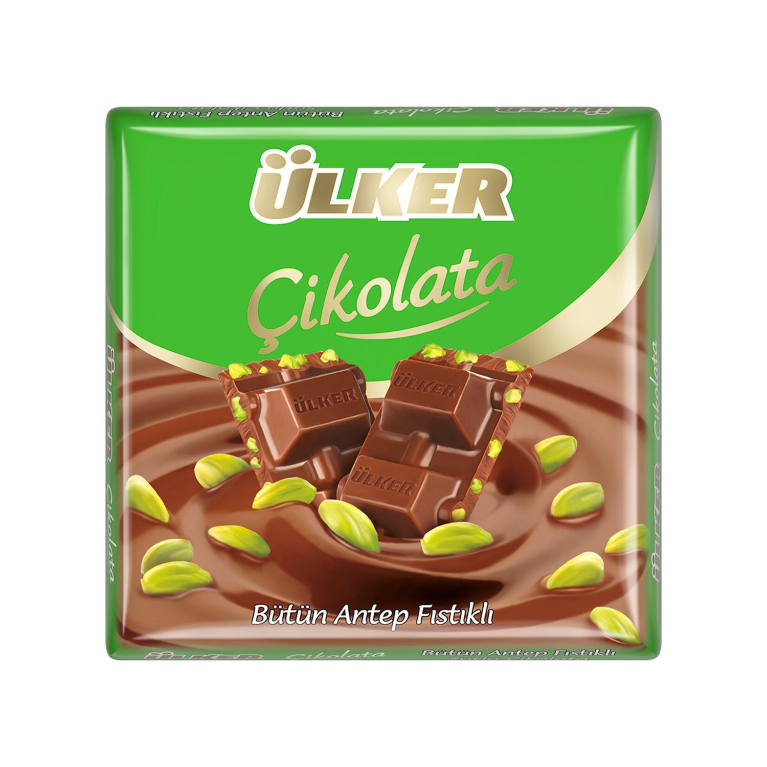 Ulker Chocolate Square With Pistachio 65G