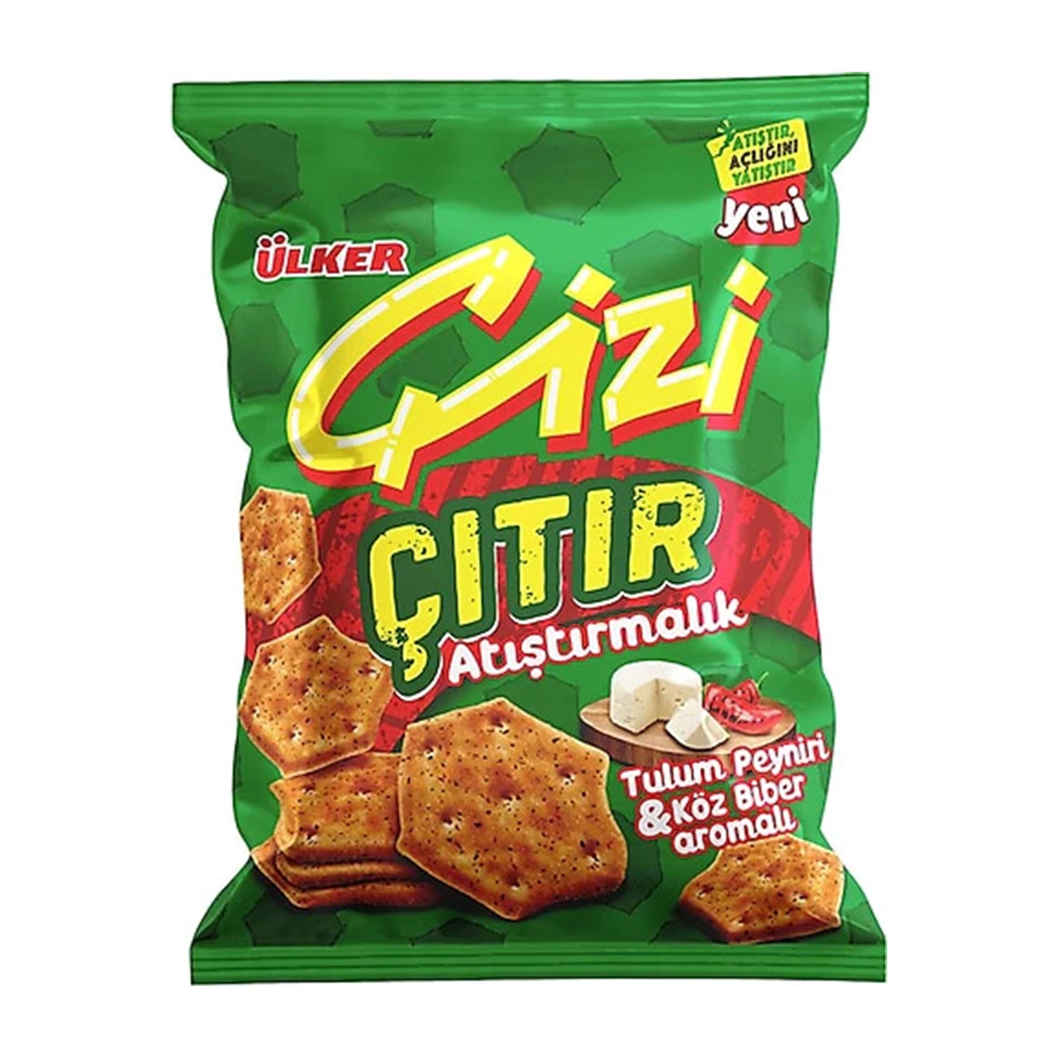 Ulker Cizi Tulum Cheese & Roasted Red Pepper Crackers 40G