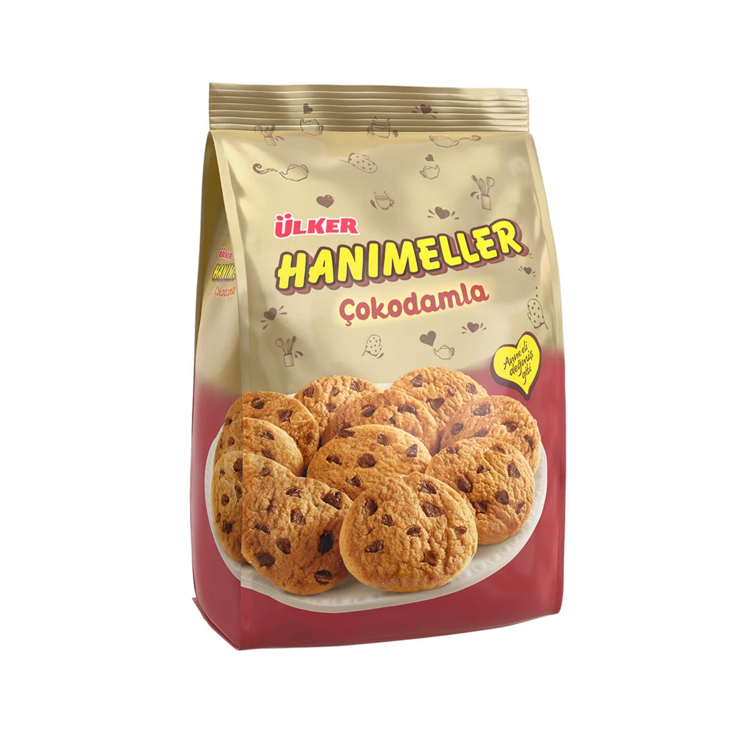 Ülker Hanımeller Çokodamla Çikolatalı Parçalı Kurabiye 150Gr