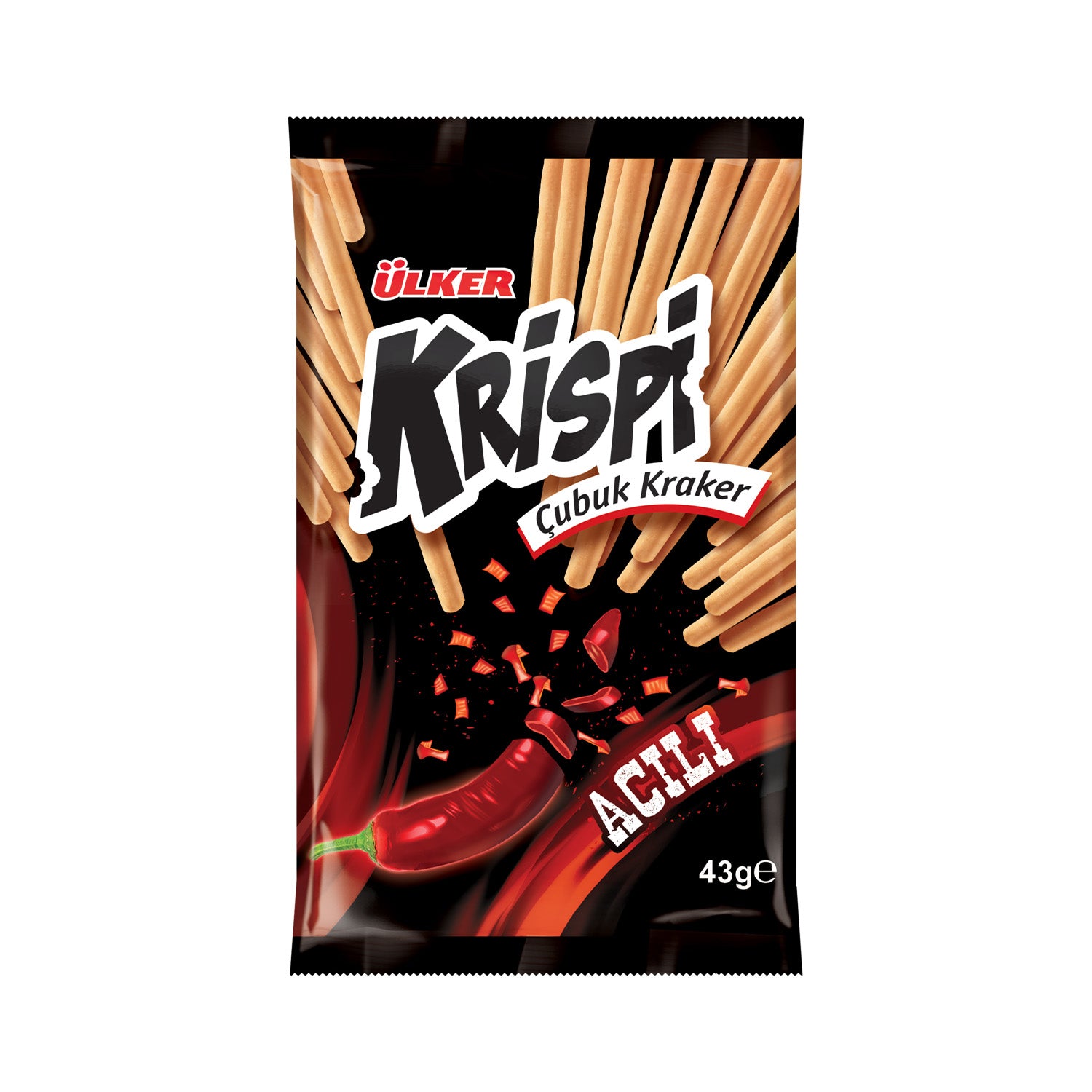 Ulker Krispi Hot Sticks 43G