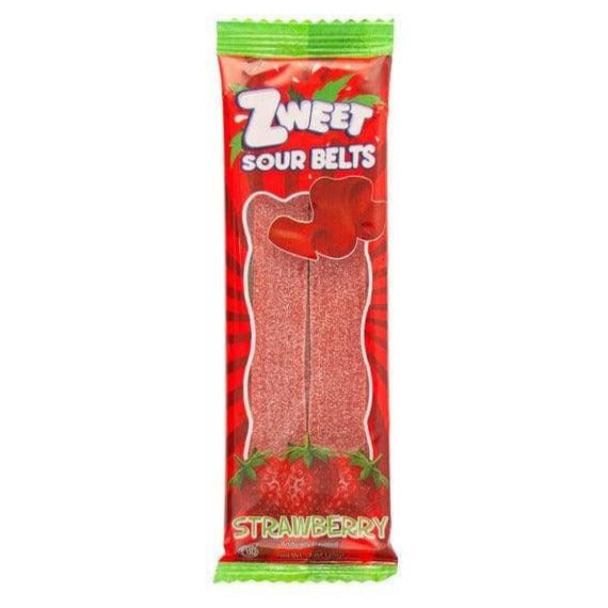 Sour Strawberry Belts | Zweet | 0.7 oz