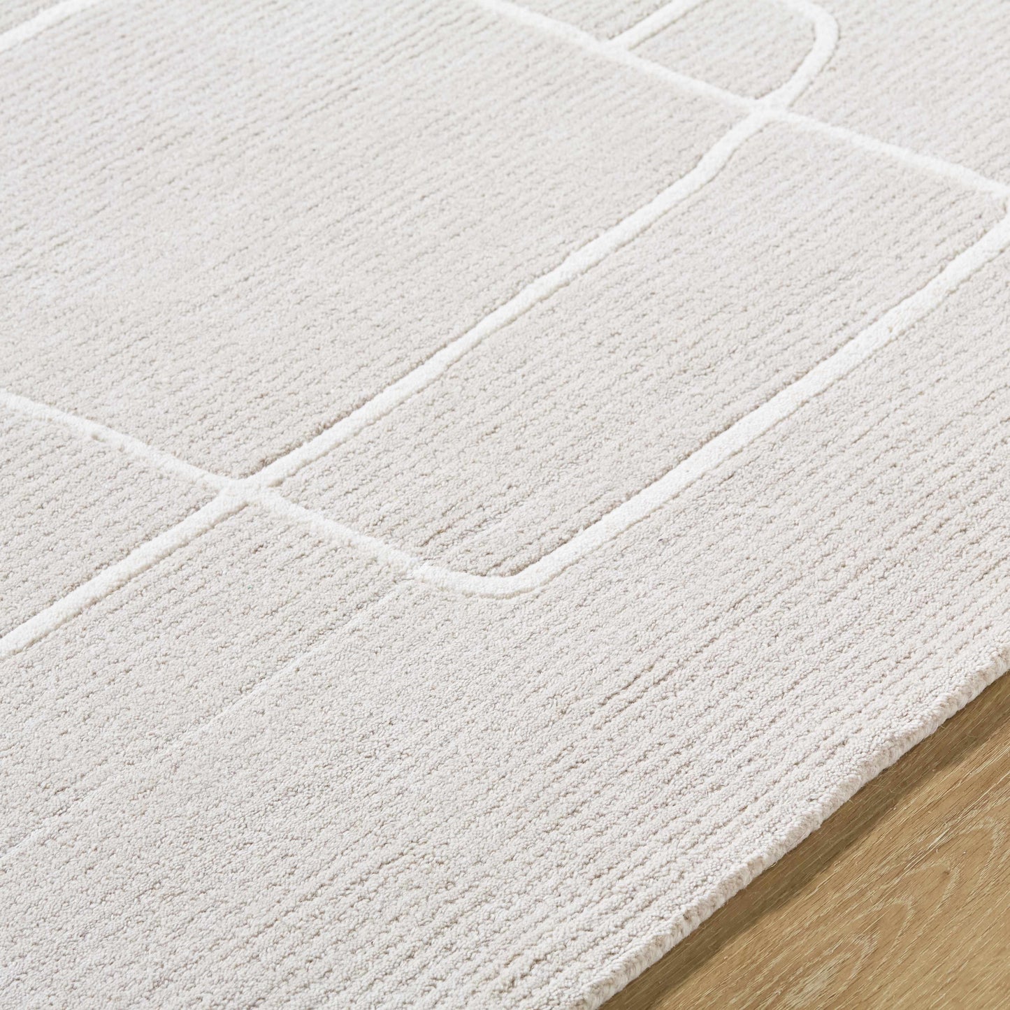 Vatsa Gray Abstract Area Rug