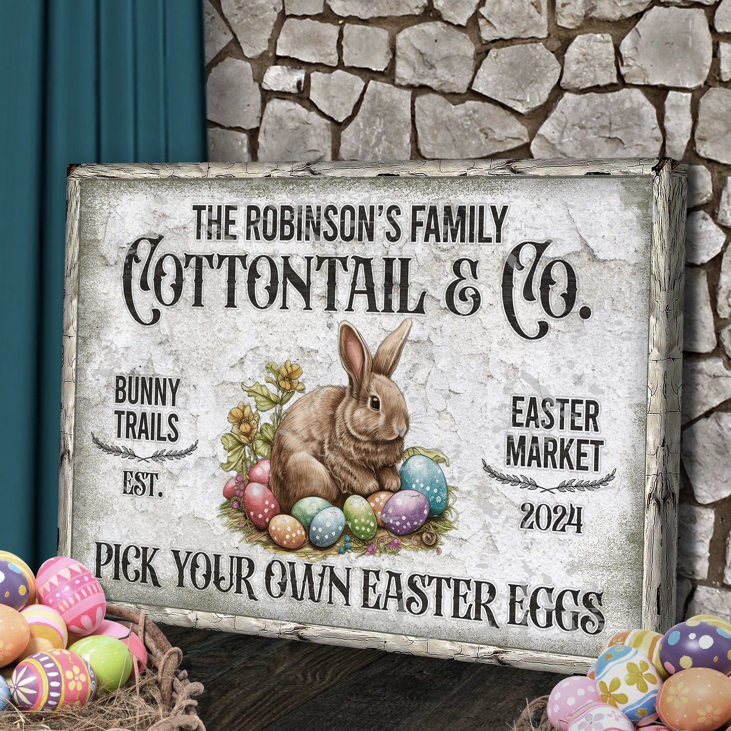 Vintage Easter Sign