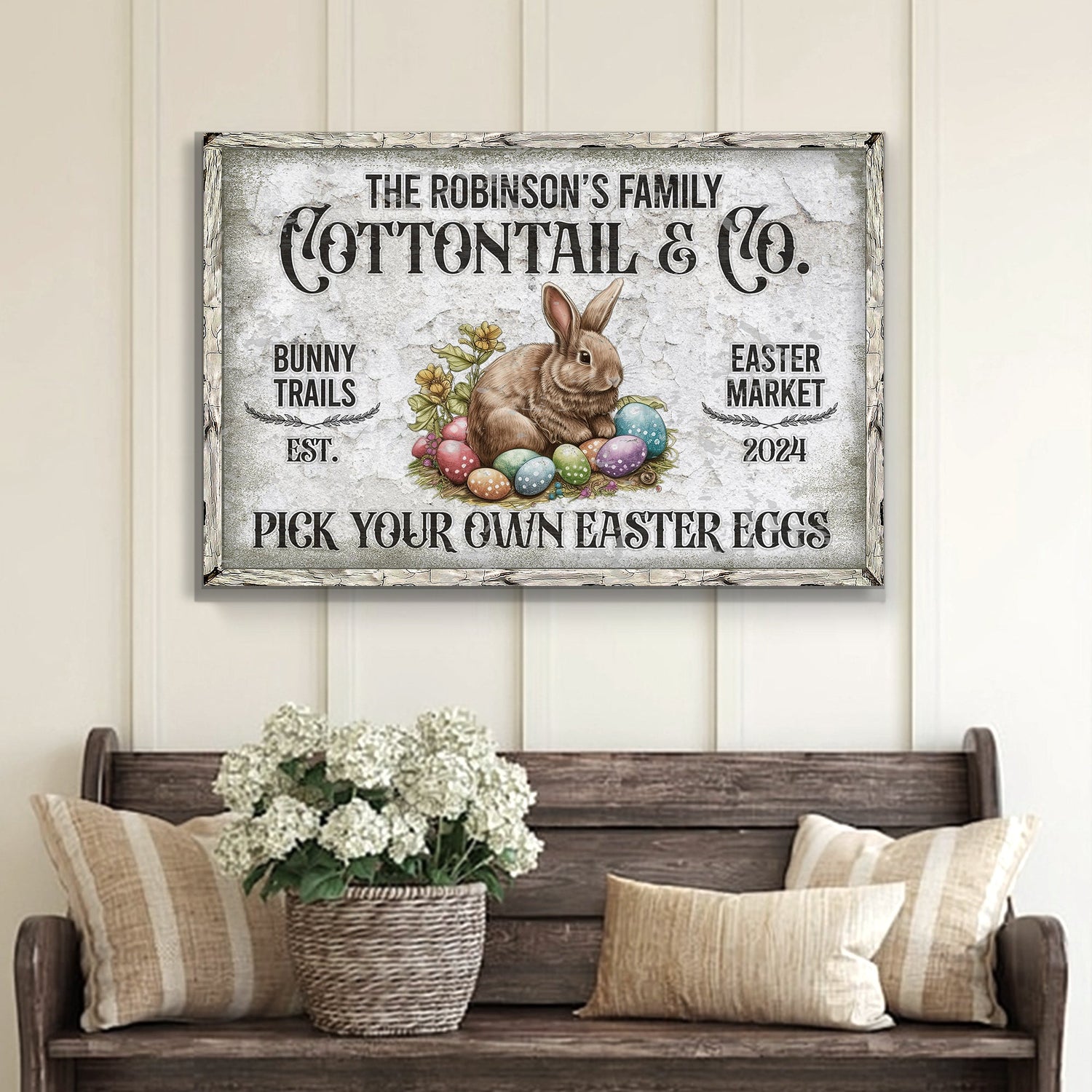 Vintage Easter Sign