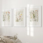 Watercolor Wildflower Floral Nursery Wall Art Set