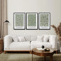Large William Morris Floral Pattern Art Set Decor