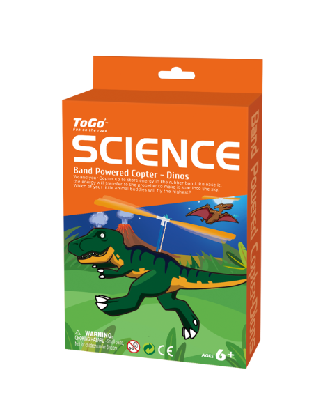 Band Powered Copter - Dinos