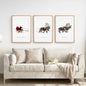 Christmas Santa Claus With a Sleigh Art Set