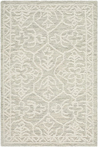 Yadid Gray Wool Area Rug