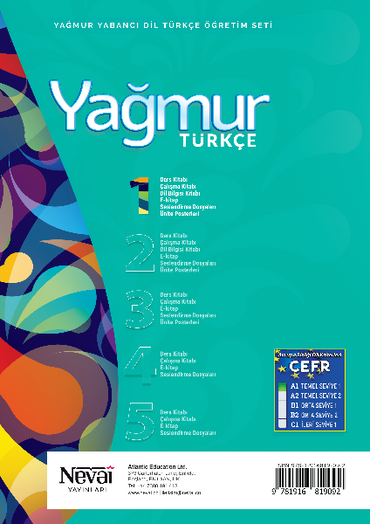 Yağmur Türkçe 1 Çalışma Kitabı