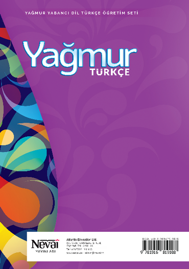 Yağmur Türkçe 1 Dil Bilgisi Kitabı