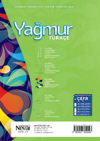 Yağmur Türkçe 3 Çalışma Kitabı