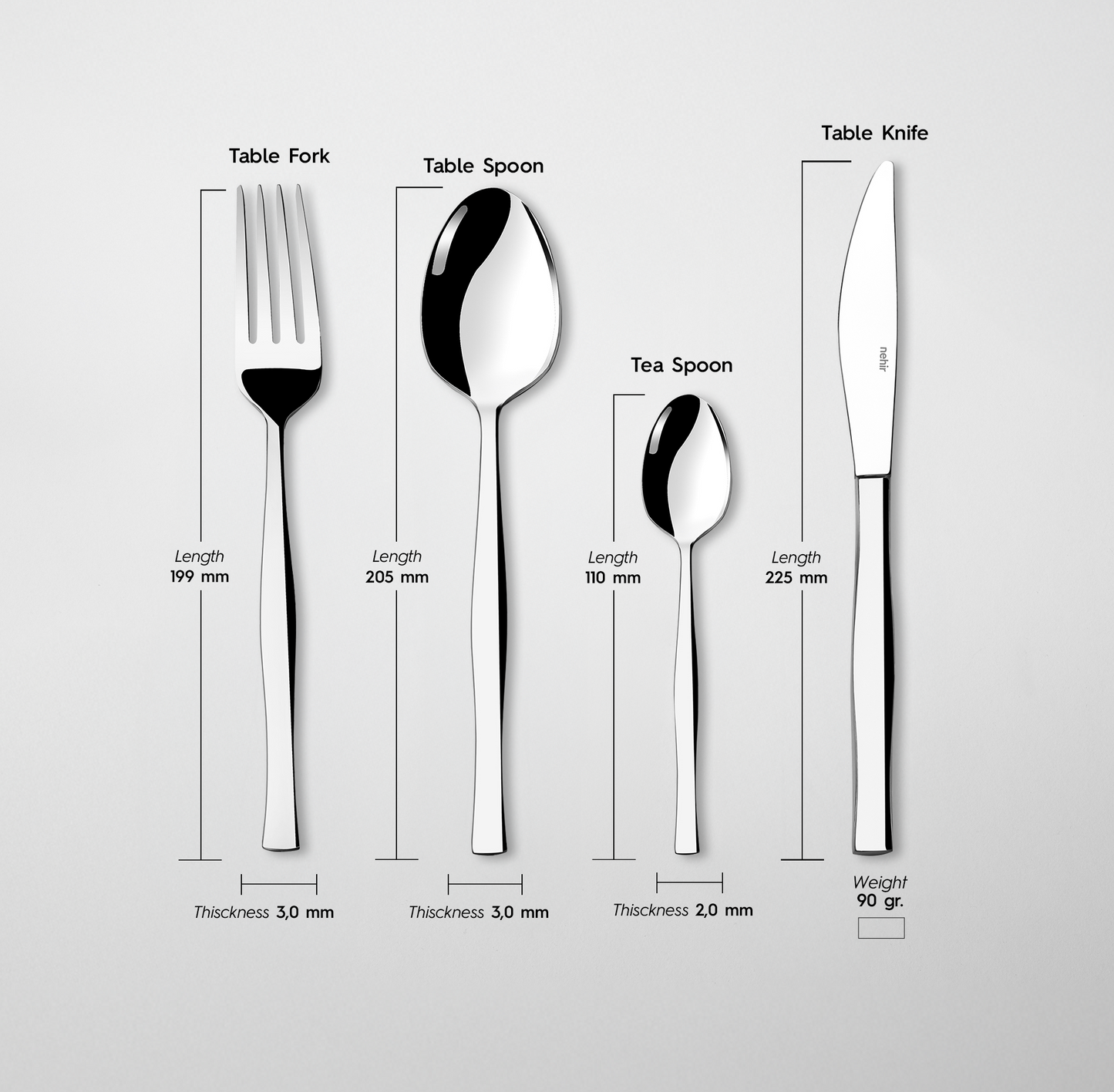 Zarif 16-Piece Cutlery Set
