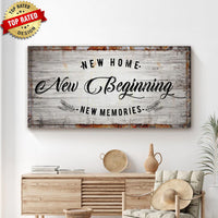 New Home, New Beginning Sign