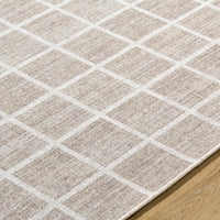 Anicet Checkered Washable Wool Area Rug