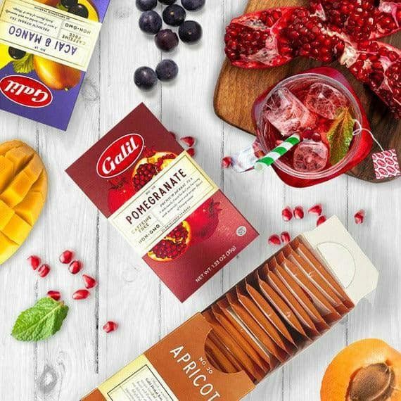 Acai & Mango Herbal Tea | 20' Tea Bags | 1.23 oz | Galil