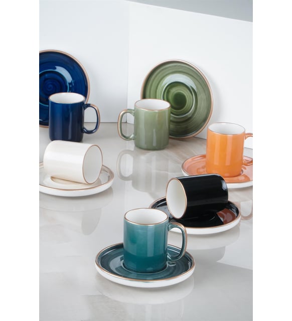 Acar Semazen 6Pcs Turkish Coffee Set