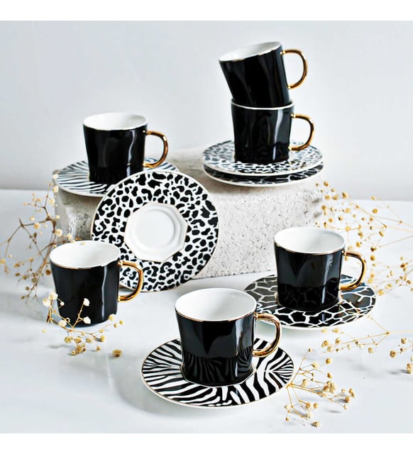 Acar Wildjungle 6 Turkish Coffee Set