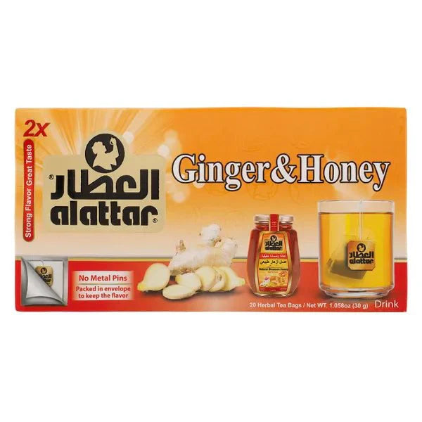 Al Attar Ginger & Honey 20 Herbal Tea Bags 30 Gr