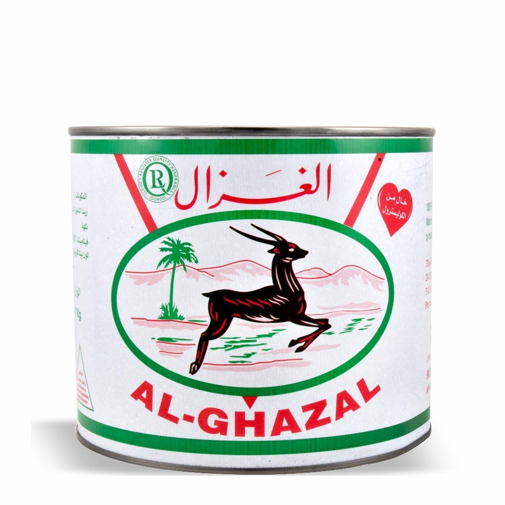Al Ghazal Pure Vegetable Ghee 100% Pure & Unhydrogenated 60oz - Rich in Vitamins A & D