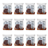 SHARIFA HALAL BEEF JERKY, ORIGINAL, (1 CASE) (12- 2.85 OZ. BAGS) – GREAT EVERYDAY HALAL JERKY BEEF MEAT SNACK, 100 % REAL ZABIHA HALAL BEEF, 13G OF PROTEIN, 70 CALORIES, 0G TRANS FAT, & 2G OF CARBOHYDRATES BRAND: SHARIFA HALAL