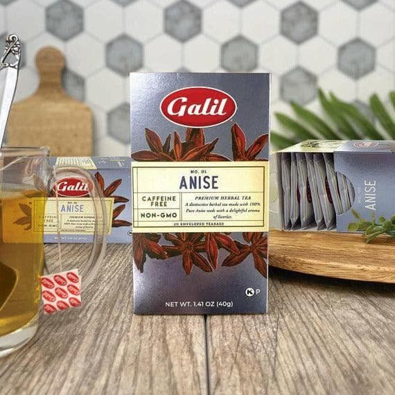 Anise Herbal Tea | 20' Tea Bags | 1.41 oz | Galil