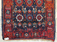 Antique Attractive Persian Khamseh Rug Early 20th Century 46” x 66”