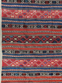 Antique Caucasian Shahsavan Soumak Rug 4’9” x 7’4”