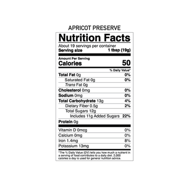 Apricot Preserve | Fruit Jam | 13 oz | Galil