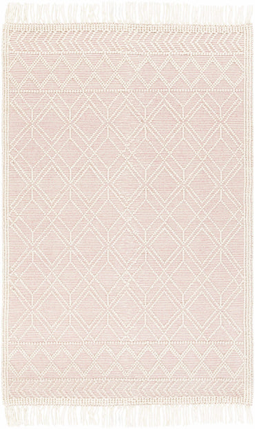 Ramsbury Soft Pink Wool Rug