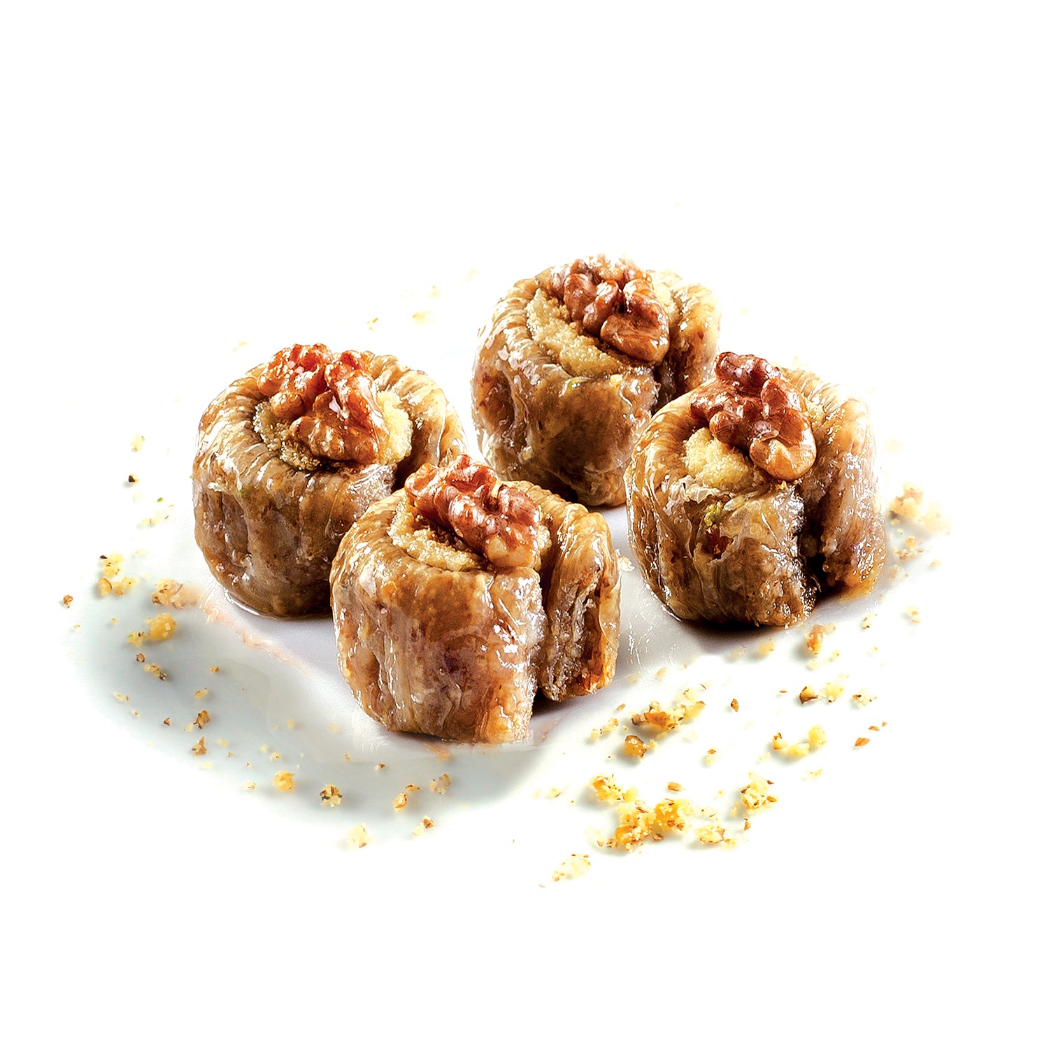 Moda Baklava, Fig Shape with Walnut, 70pcs, 6.2lbs (2800g)
