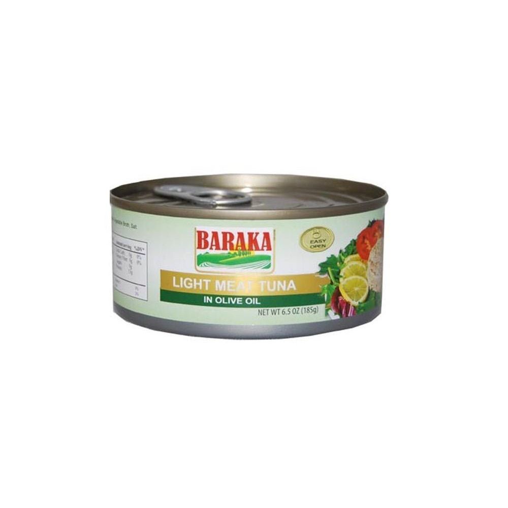 Baraka Canned Tuna In Olive Oil 185g - Wild-Caught, Hand-Filleted, Rich Flavor