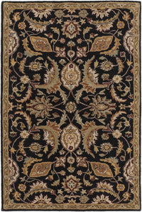 Blomkest Black&Yellow Traditional Wool Carpet