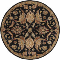 Blomkest Black&Yellow Traditional Wool Carpet