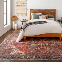 Bondville Vintage Flat Pile Washable Rug