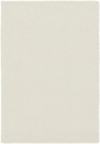 Brockton Solid Light Beige Wool Rug
