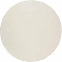 Brockton Solid Light Beige Wool Rug
