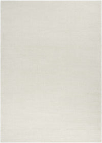 Brockton Solid Light Beige Wool Rug