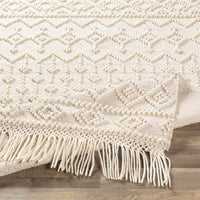 Brothers Beige Wool&Cotton Rug - Clearance
