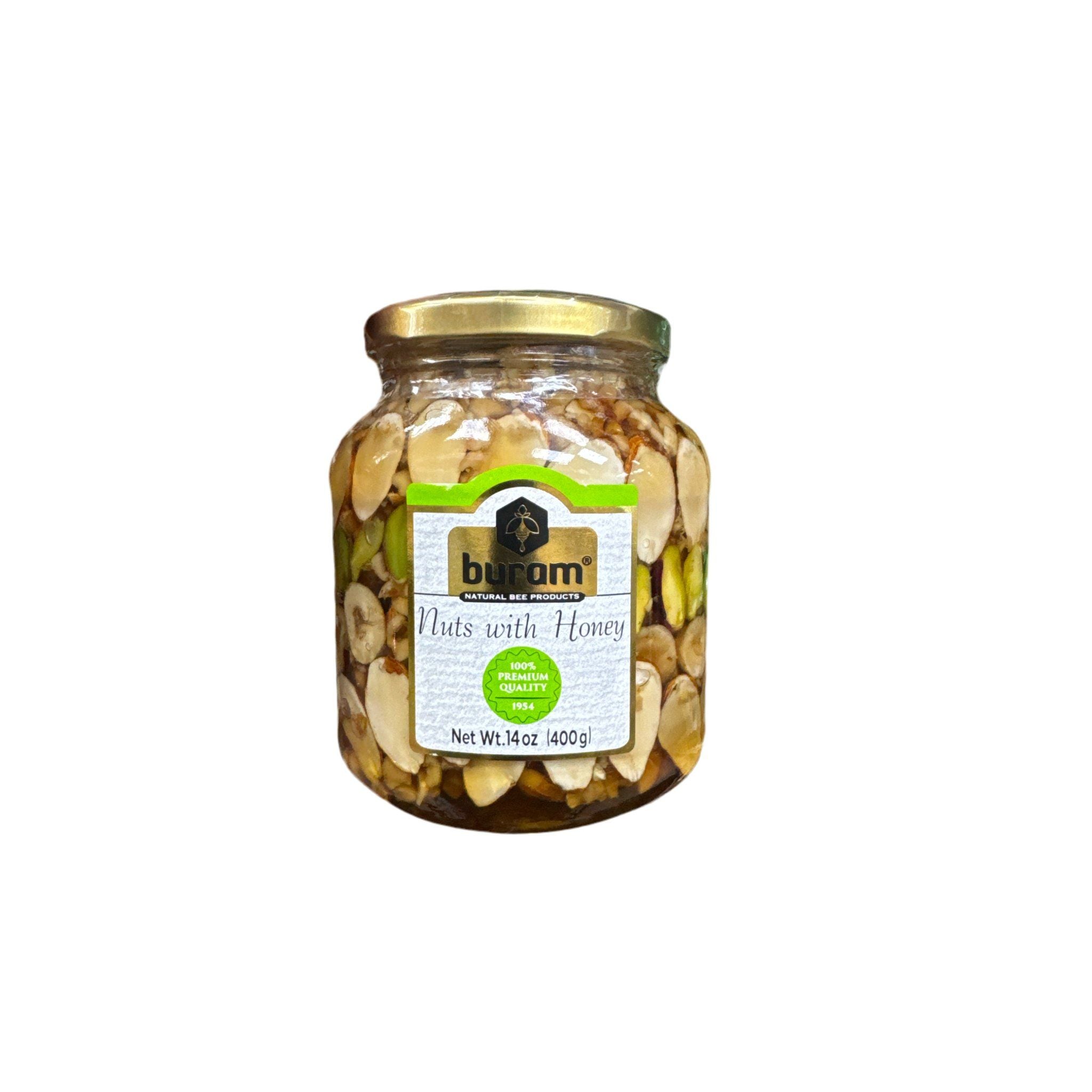 Buran Honey with nuts 14 oz