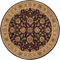 Cherryfield Burgundy 1024 Wool Area Rug