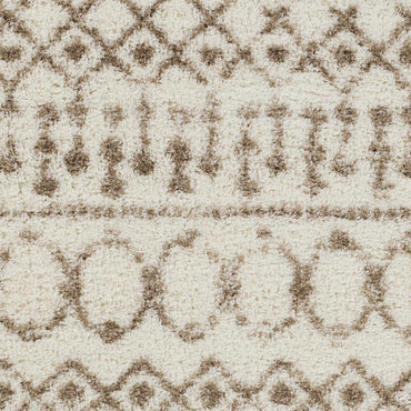 Monarch Cream&Tan Trellis Plush Rug