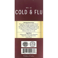 Cold and Flu Herbal Tea | 16' Tea Bags | 0.84 oz | Galil
