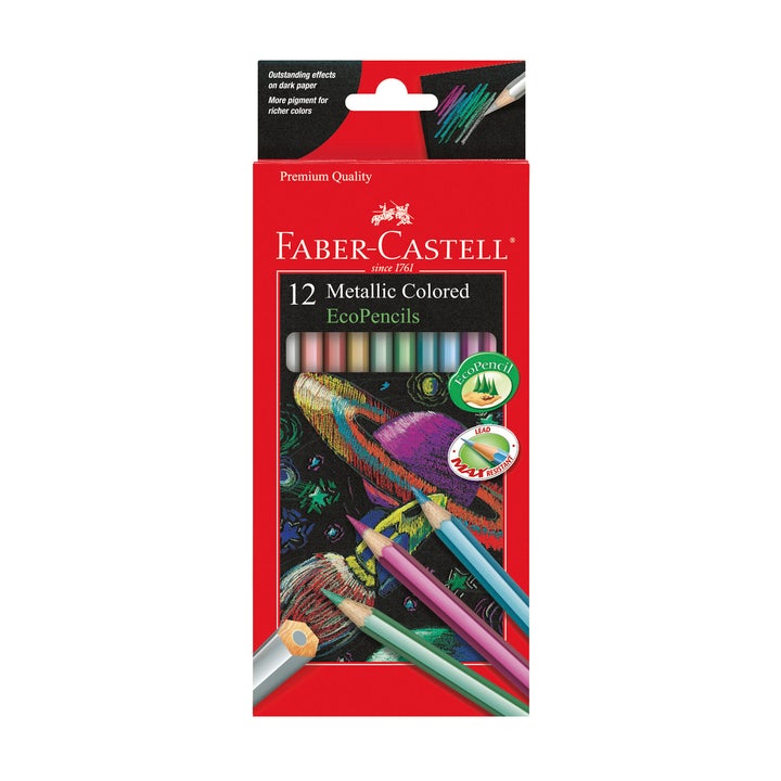 Faber-Castell 12 Metallic Colored EcoPencils