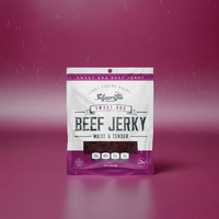 Sharifa Halal Beef Jerky, Sweet BBQ, (1) 2.85 oz. Bag – Great Everyday Halal Jerky Beef Meat Snack, 100 % Real Zabiha Halal Beef, 12g of Protein, 80 Calories, 0g Trans Fat, & 2g of Carbohydrates
