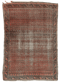 Distressed Persian Paisley Rug 3’8” x 5’2”